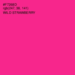 #F7268D - Wild Strawberry Color Image