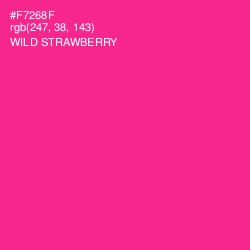#F7268F - Wild Strawberry Color Image