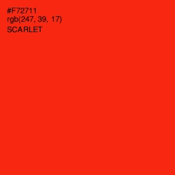 #F72711 - Scarlet Color Image