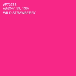 #F72788 - Wild Strawberry Color Image