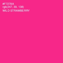 #F7278A - Wild Strawberry Color Image