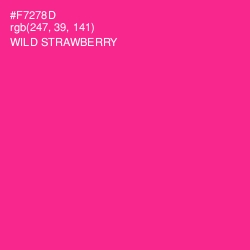 #F7278D - Wild Strawberry Color Image