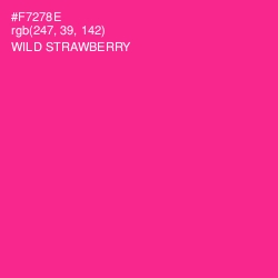 #F7278E - Wild Strawberry Color Image