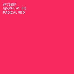 #F7295F - Radical Red Color Image