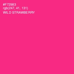 #F72983 - Wild Strawberry Color Image