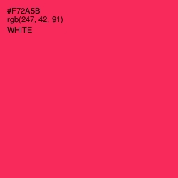 #F72A5B - Radical Red Color Image