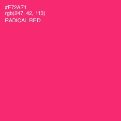 #F72A71 - Radical Red Color Image