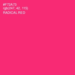 #F72A73 - Radical Red Color Image