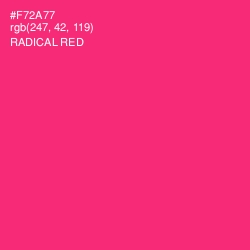 #F72A77 - Radical Red Color Image