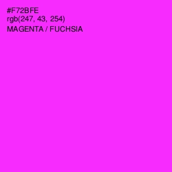 #F72BFE - Magenta / Fuchsia Color Image