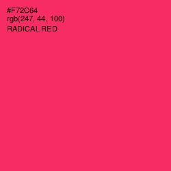 #F72C64 - Radical Red Color Image