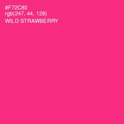 #F72C80 - Wild Strawberry Color Image