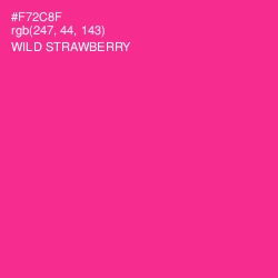 #F72C8F - Wild Strawberry Color Image