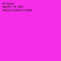 #F72CE9 - Razzle Dazzle Rose Color Image