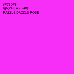 #F72DF8 - Razzle Dazzle Rose Color Image