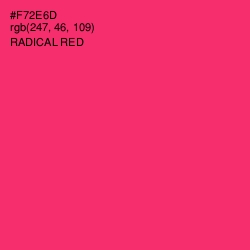 #F72E6D - Radical Red Color Image