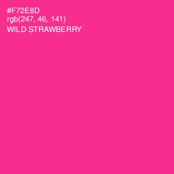 #F72E8D - Wild Strawberry Color Image