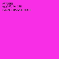 #F72EE5 - Razzle Dazzle Rose Color Image