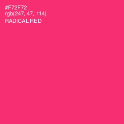 #F72F72 - Radical Red Color Image