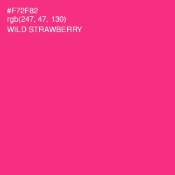 #F72F82 - Wild Strawberry Color Image