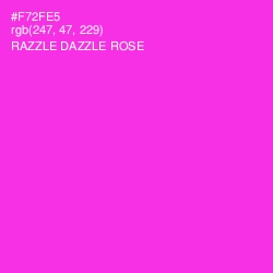 #F72FE5 - Razzle Dazzle Rose Color Image