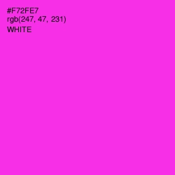 #F72FE7 - Razzle Dazzle Rose Color Image