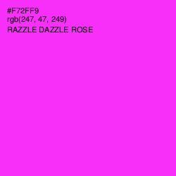 #F72FF9 - Razzle Dazzle Rose Color Image