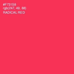 #F73158 - Radical Red Color Image