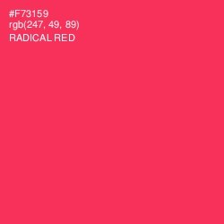 #F73159 - Radical Red Color Image