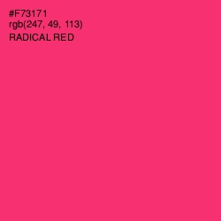 #F73171 - Radical Red Color Image