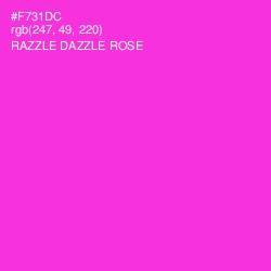 #F731DC - Razzle Dazzle Rose Color Image