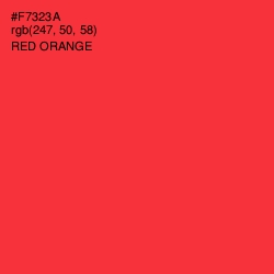 #F7323A - Red Orange Color Image