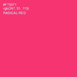 #F73371 - Radical Red Color Image