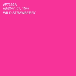 #F7339A - Wild Strawberry Color Image