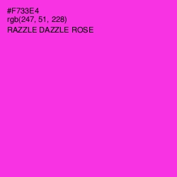 #F733E4 - Razzle Dazzle Rose Color Image