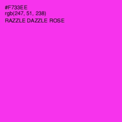 #F733EE - Razzle Dazzle Rose Color Image