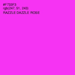 #F733F3 - Razzle Dazzle Rose Color Image