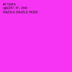 #F733F4 - Razzle Dazzle Rose Color Image