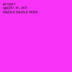 #F733F7 - Razzle Dazzle Rose Color Image