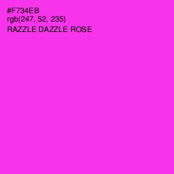 #F734EB - Razzle Dazzle Rose Color Image