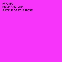 #F734F9 - Razzle Dazzle Rose Color Image