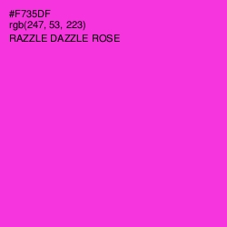 #F735DF - Razzle Dazzle Rose Color Image