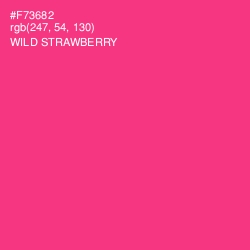 #F73682 - Wild Strawberry Color Image