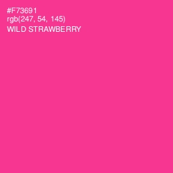 #F73691 - Wild Strawberry Color Image