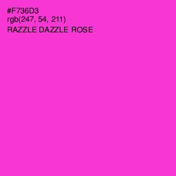 #F736D3 - Razzle Dazzle Rose Color Image