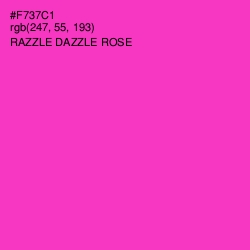 #F737C1 - Razzle Dazzle Rose Color Image