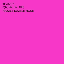 #F737C7 - Razzle Dazzle Rose Color Image