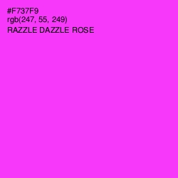 #F737F9 - Razzle Dazzle Rose Color Image