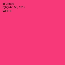 #F73879 - Radical Red Color Image