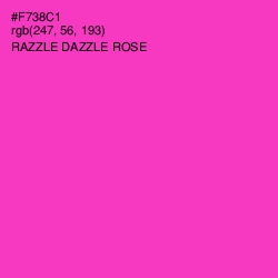 #F738C1 - Razzle Dazzle Rose Color Image